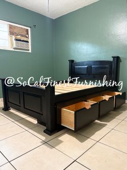 New Full Bed With Drawers