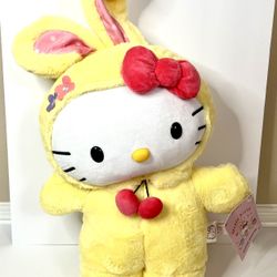 Sanrio Hello Kitty Easter Greeter Yellow Bunny Full-Size 24" 2024 CVS