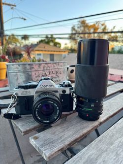 Canon AE1 program with 2 lenses