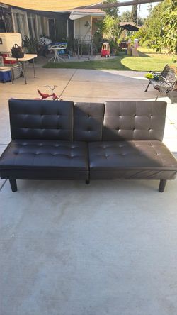 Leather futon