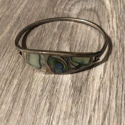 Abalone Silver Bracelet 