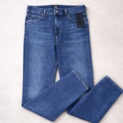 NWT Citizens of Humanity Rocket Crop High Rise Skinny Jeans Retrograde Wash Size 30 USA