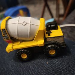Vintage 1990's TONKA Mighty Cement Mixer truck Steel Plastic 3”