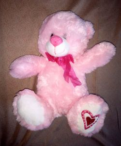 Pink 12" soft teddy bear