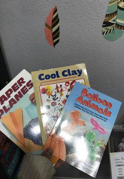 DIY books- paper planes, balloon animals, cool clay