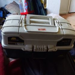 Fishing poles and tackle box