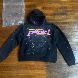 Sp5der Hoodie P*nk V1 Size Meduim