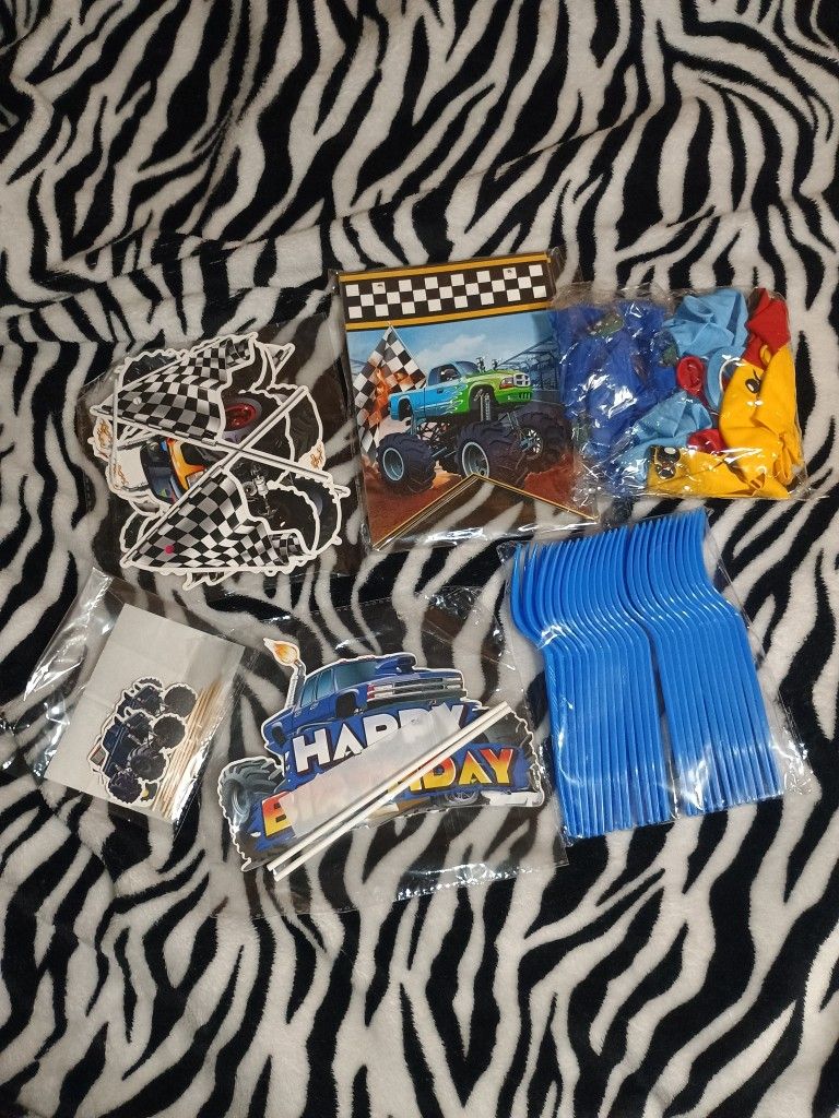 Monster Truck Birthday Set