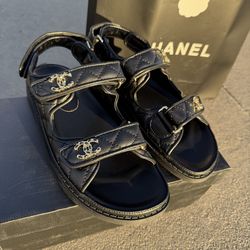 Chanel dad sandals womens size 8