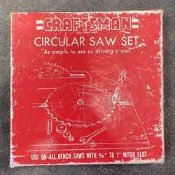 USA Made Craftsman Circular Saw Set