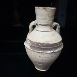 Vintage 8" Mexican Ceramic Handled Vessel

