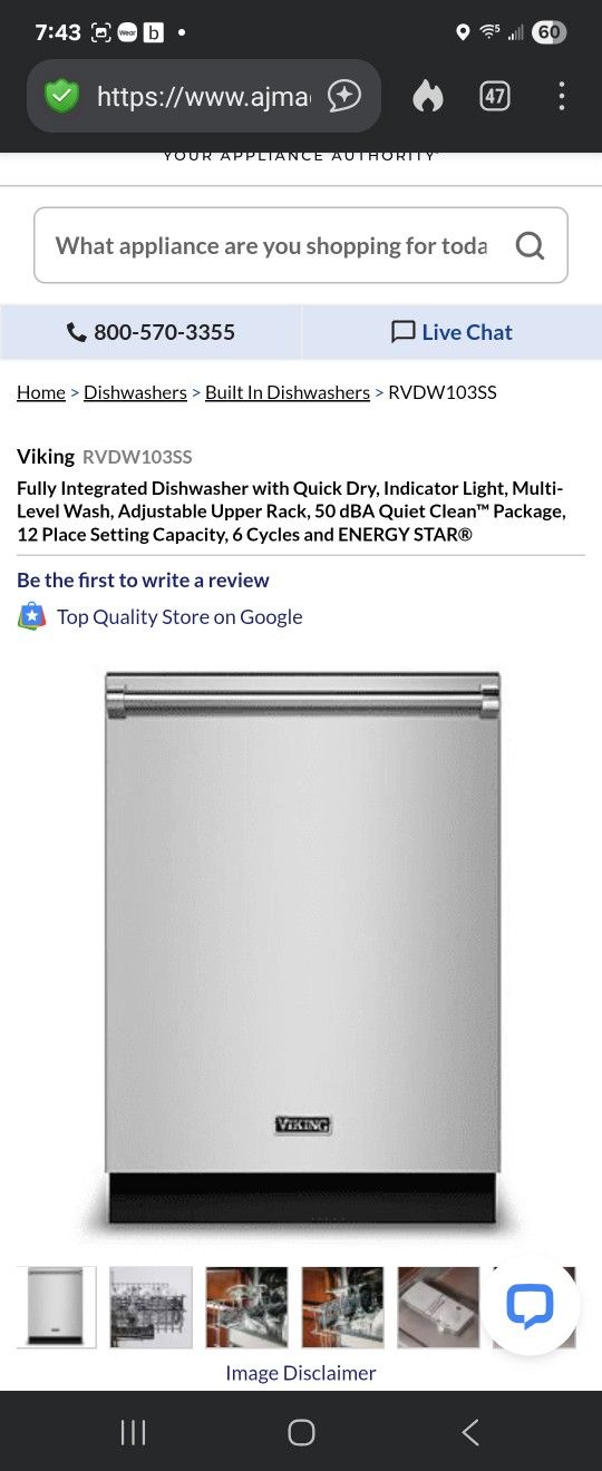 Viking Dishwasher