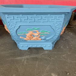 Hang Made Cement Pot Bonsai 