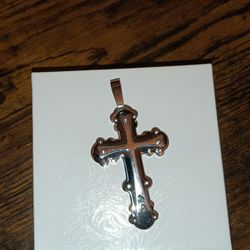 Stainless Steel Gothic Style Cross Pendant 