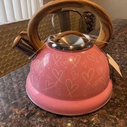 PINK TEAPOT PINK VALENTINE TEA KETTLE NEW VALENTINE’S DAY TEA POT OBO