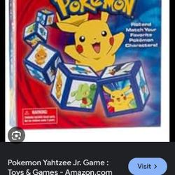 Yahtzee Jr. Pokemon 