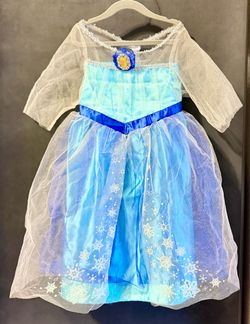 Costume Disney Frozen Elsa Dress Size 4/6X