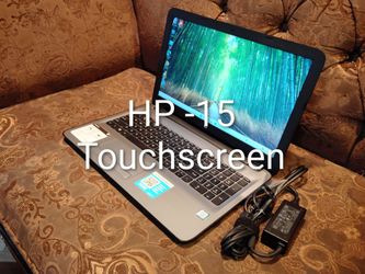 Touchscreen Laptop HP-15-ay041wm-core i3-8gb ram-200gb HD SSD solid-go-od for stud-ents.