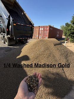 1/4 Washed And 1/4 Minus Madison Gold.