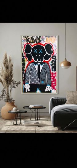 Kaws Pop Art Painting 1 Of 1 40x60