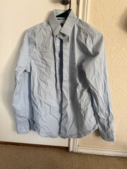 Light Blue Men's Button-Down Dress Shirt