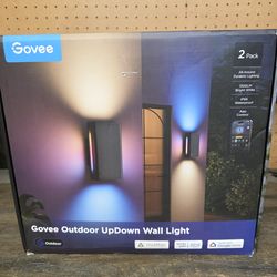 Govee Outdoor UpDown Wall Light, 2 Pack, 1200LM RGBICWW Smart Porch Lights