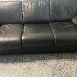 Leather sofa with Pullout Bed