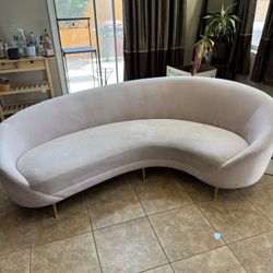 Pink Retro Style Couch 