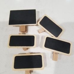 Mini Chalk Message with Clothespin Backs