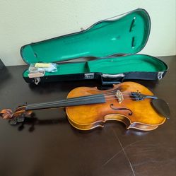 Vintage Karl Hofner 4/4 Violin with Case & Bow, German Made, Plays Great