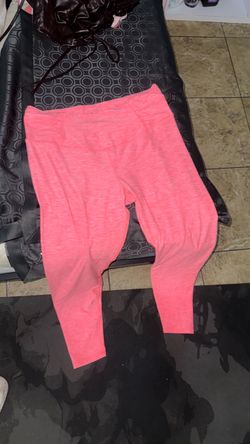 Pink Heathered Athletic Leggings