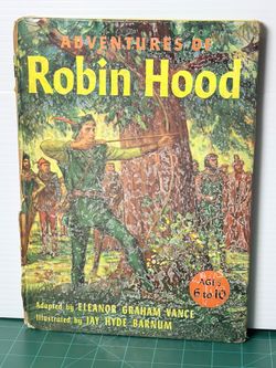 1953 Vintage Adventures of Robin Hood Eleanor Graham Vance Kids Book (Hardcover)