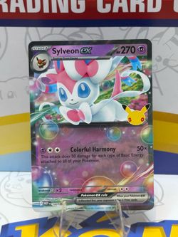 Sylveon EX Mega Evolution Promo Card 100, 30th Celebration