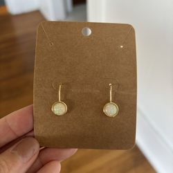 Gold plated Opal Earrings