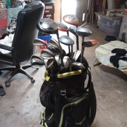 Golf Clubs 18pc Set W/ Bag