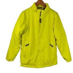 All In Motion Boys Youth Neon Yellow Coat