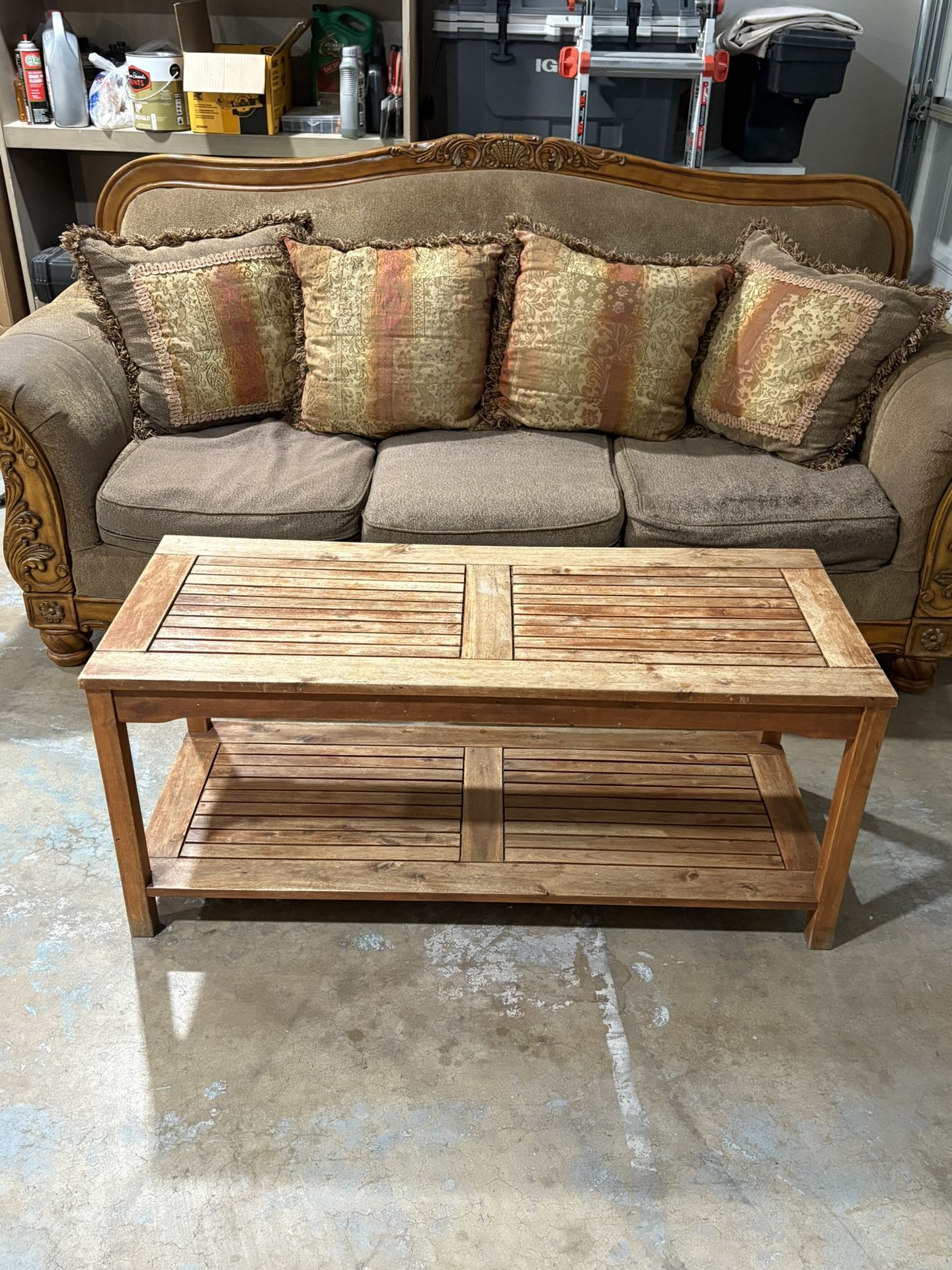 2 Couch and Console Table, Delivery Included