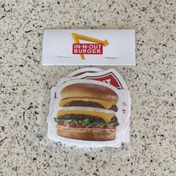 In-N-Out Pack Of Stickers And Erasers And Notepad 