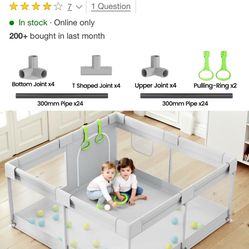 Baby Play Pen ( Grey )