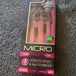 New Sentry Micro Stereo Earbuds With Mic 