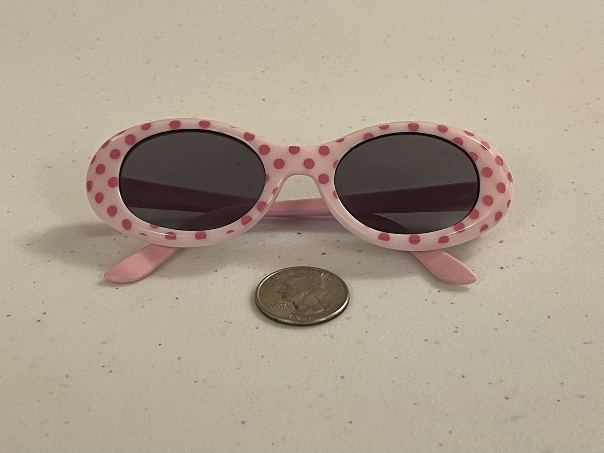 Kids Pink Polka Dot Sunglasses - Ship Only