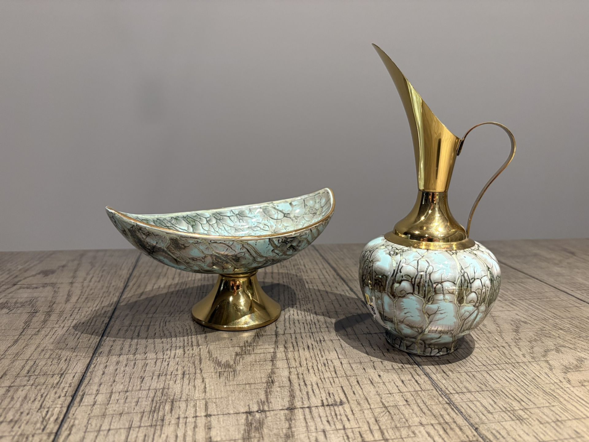 Delft Hand Painted Ewer and Bowl