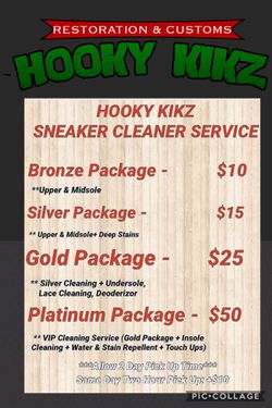 Hooky KiKz provides a wide range of services ranging from shoe and