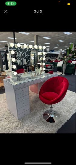 Glam vanity set no money down no credit need