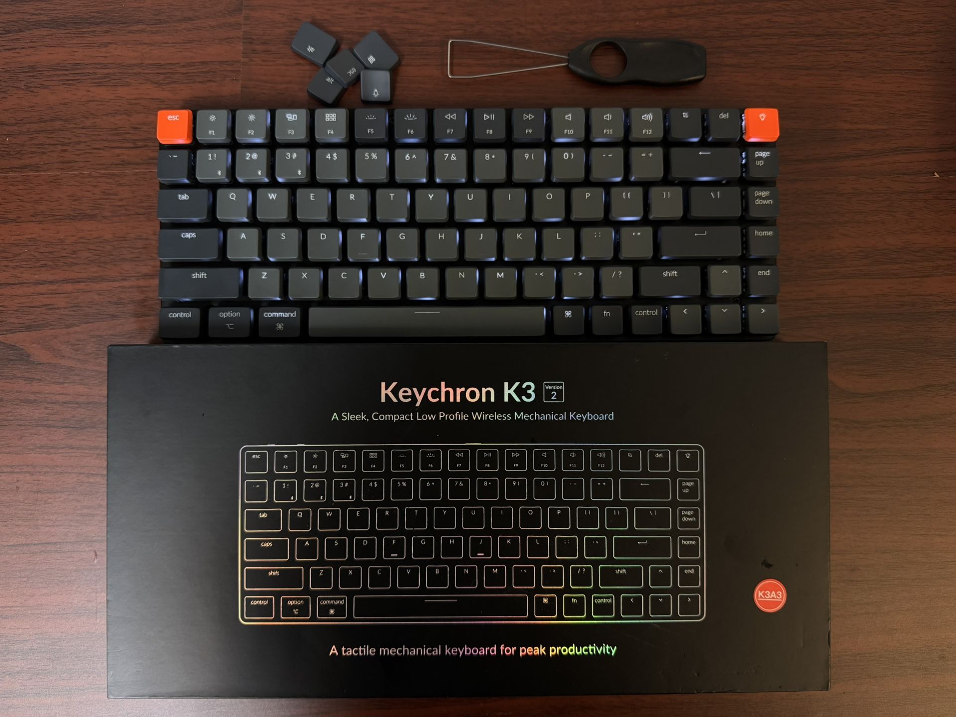 Keychron K3 V2 - Low Profile Mechanical Keyboard (Cable/Bluetooth)