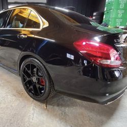 19 INCH NEW WHEELS AMG STYLE STAGGERED FOR MERCEDES BENZ C250 C300 C350 E300 E350 CLA250 A220 WITH NEW TIRES