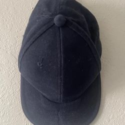 NISSUN, Unisex Navy Blue Metal Belt Buckle Closure Baseball Cap