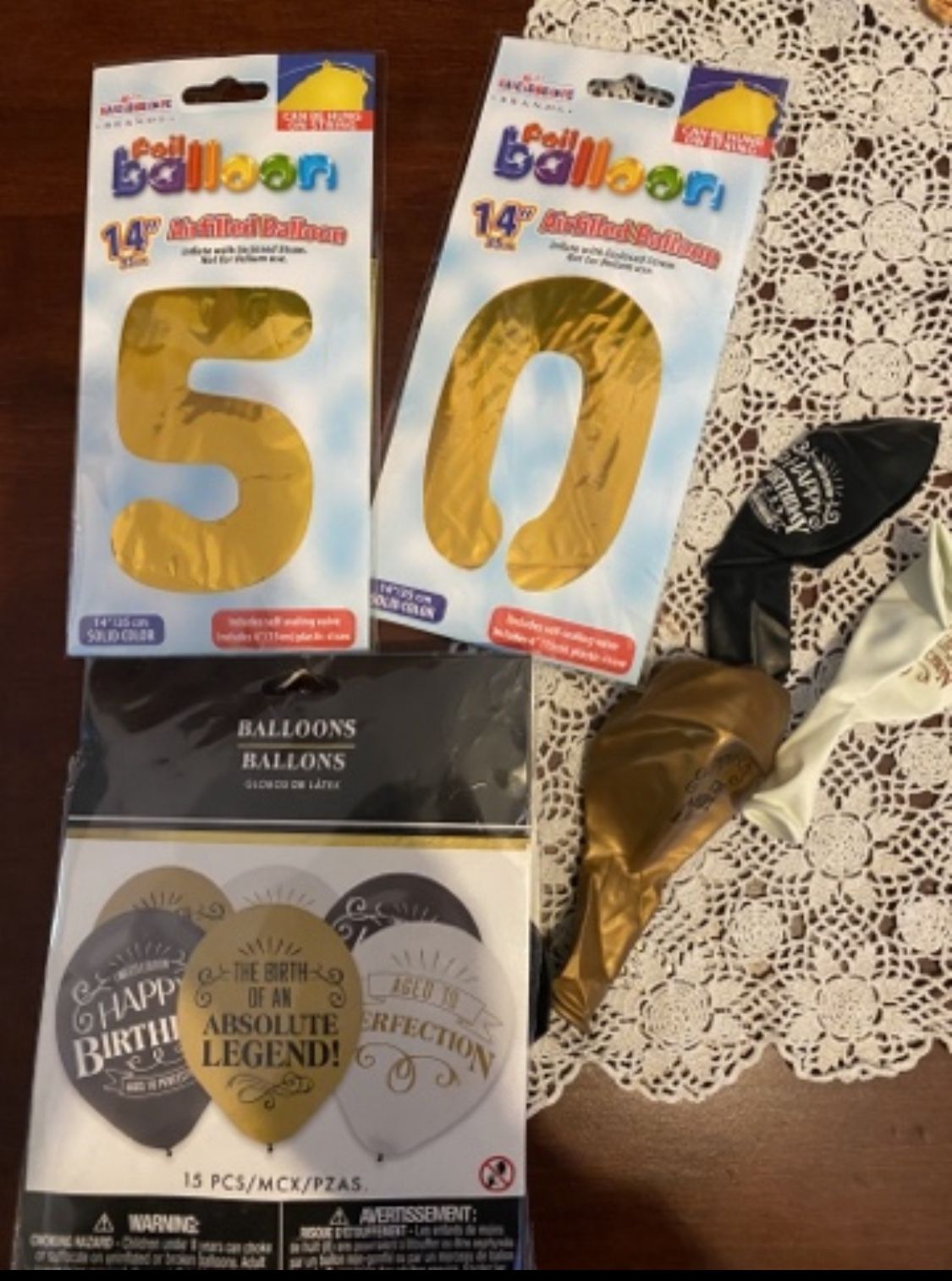 50th Birthday Balloons