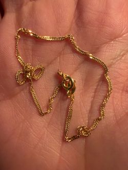 925 Sterling Silver Gold Filled Chain bracelet