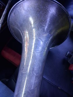 Vintage Engraved Brass Instrument Bell